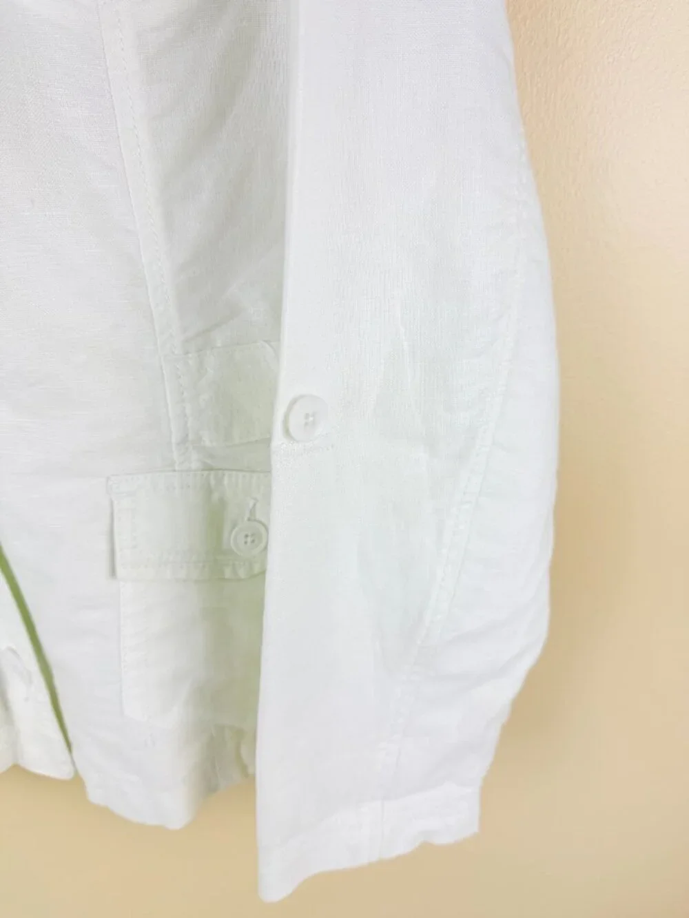 NWT Eddie Bauer Linen Cotton Utility Jacket Size XL